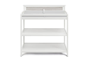 English Elm Connelly Nursery Changing Table with Open Shelves and Safety Rails in Two Tone Finish B022P204833
