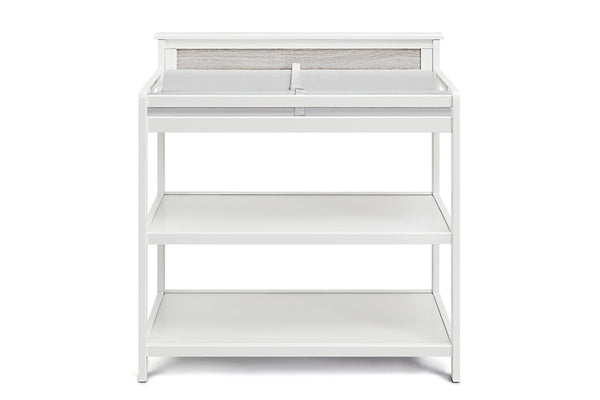English Elm Connelly Nursery Changing Table with Open Shelves and Safety Rails in Two Tone Finish B022P204833
