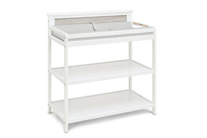 English Elm Connelly Nursery Changing Table with Open Shelves and Safety Rails in Two Tone Finish B022P204833