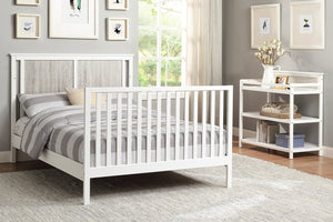 English Elm Connelly Nursery Changing Table with Open Shelves and Safety Rails in Two Tone Finish B022P204833