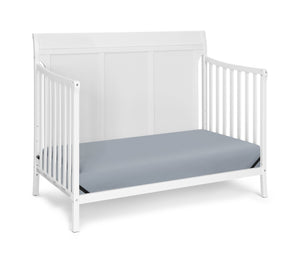 English Elm Shailee Convertible Sleigh Crib Solid Wood Nursery Piece Grows with Your Child White B022P204841