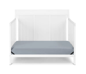 English Elm Shailee Convertible Sleigh Crib Solid Wood Nursery Piece Grows with Your Child White B022P204841