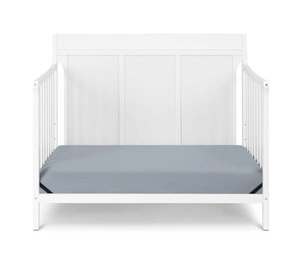 English Elm Shailee Convertible Sleigh Crib Solid Wood Nursery Piece Grows with Your Child White B022P204841