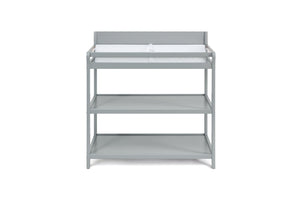 English Elm Shailee Nursery Changing Table with Safety Rails Open Shelves Solid Wood Gray Finish B022P204843