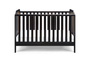 English Elm Brees Island Convertible Crib Belgrave Curves Dual Tone Veneer Nursery Centerpiece Black Brown B022P204860