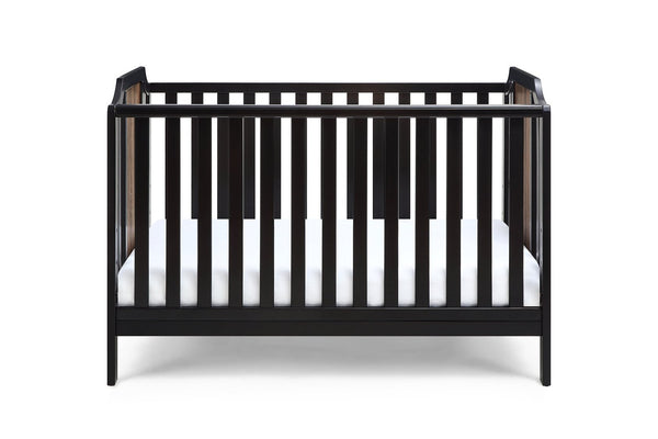 English Elm Brees Island Convertible Crib Belgrave Curves Dual Tone Veneer Nursery Centerpiece Black Brown B022P204860