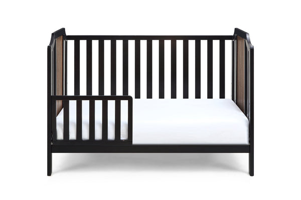 English Elm Brees Island Convertible Crib Belgrave Curves Dual Tone Veneer Nursery Centerpiece Black Brown B022P204860