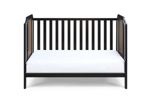 English Elm Brees Island Convertible Crib Belgrave Curves Dual Tone Veneer Nursery Centerpiece Black Brown B022P204860