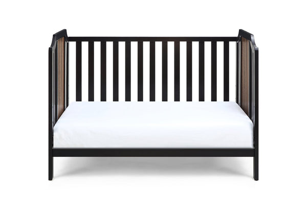 English Elm Brees Island Convertible Crib Belgrave Curves Dual Tone Veneer Nursery Centerpiece Black Brown B022P204860