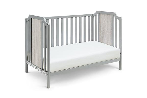 English Elm Brees Island Convertible Crib Belgrave Curves Dual Tone Veneer Nursery Centerpiece Grey B022P204861