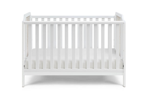English Elm Brees Island Convertible Crib Belgrave Curves Dual Tone Veneer Nursery Centerpiece White+gray B022P204863