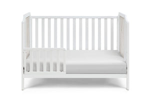 English Elm Brees Island Convertible Crib Belgrave Curves Dual Tone Veneer Nursery Centerpiece White+gray B022P204863