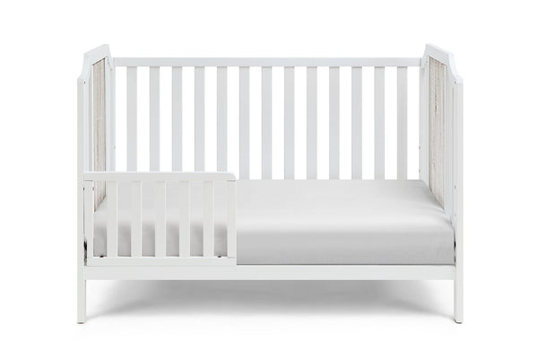 English Elm Brees Island Convertible Crib Belgrave Curves Dual Tone Veneer Nursery Centerpiece White+gray B022P204863