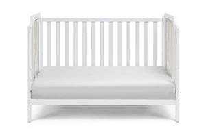 English Elm Brees Island Convertible Crib Belgrave Curves Dual Tone Veneer Nursery Centerpiece White+gray B022P204863