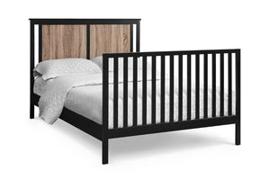 English Elm Connelly Suite Bebe Convertible Crib with Dual Tone Veneer Finish for Modern Nursery Black Brown B022P204864