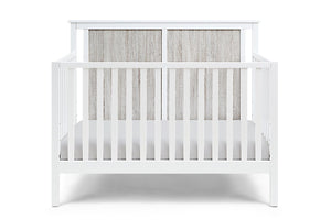 English Elm Connelly Suite Bebe Convertible Crib with Dual Tone Veneer Finish for Modern Nursery White+gray B022P204867