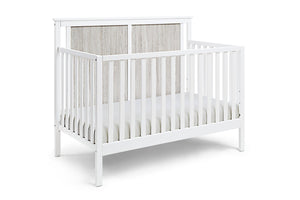 English Elm Connelly Suite Bebe Convertible Crib with Dual Tone Veneer Finish for Modern Nursery White+gray B022P204867