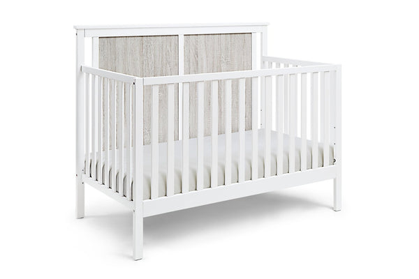English Elm Connelly Suite Bebe Convertible Crib with Dual Tone Veneer Finish for Modern Nursery White+gray B022P204867