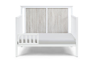 English Elm Connelly Suite Bebe Convertible Crib with Dual Tone Veneer Finish for Modern Nursery White+gray B022P204867