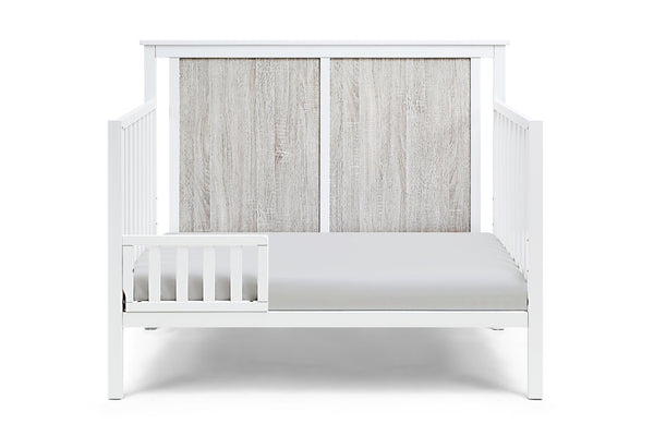 English Elm Connelly Suite Bebe Convertible Crib with Dual Tone Veneer Finish for Modern Nursery White+gray B022P204867