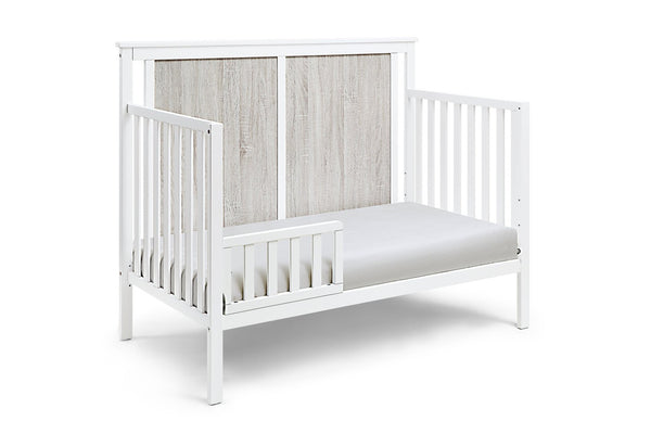 English Elm Connelly Suite Bebe Convertible Crib with Dual Tone Veneer Finish for Modern Nursery White+gray B022P204867