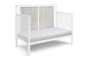 English Elm Connelly Suite Bebe Convertible Crib with Dual Tone Veneer Finish for Modern Nursery White+gray B022P204867