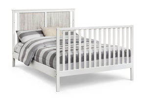 English Elm Connelly Suite Bebe Convertible Crib with Dual Tone Veneer Finish for Modern Nursery White+gray B022P204867