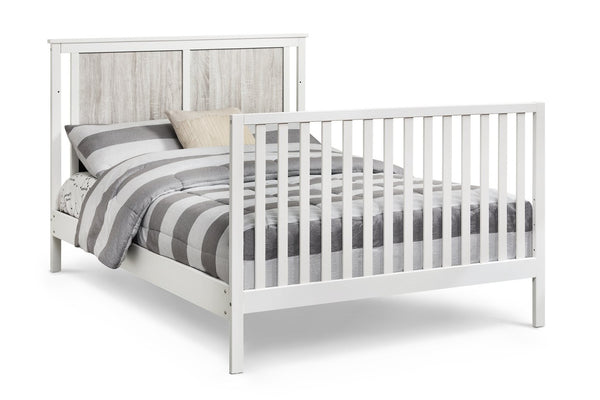 English Elm Connelly Suite Bebe Convertible Crib with Dual Tone Veneer Finish for Modern Nursery White+gray B022P204867