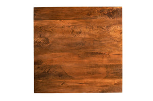 English Elm Costal Two Tier Square Coffee Table with Open Shelf for Airy Living Rooms B024P304035