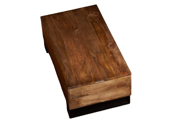 English Elm Solid Wood Handcrafted Lift Top Coffee Table with Hidden Storage for Living Rooms B024P430796