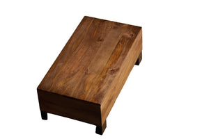 English Elm Solid Wood Handcrafted Lift Top Coffee Table with Hidden Storage for Living Rooms B024P430796