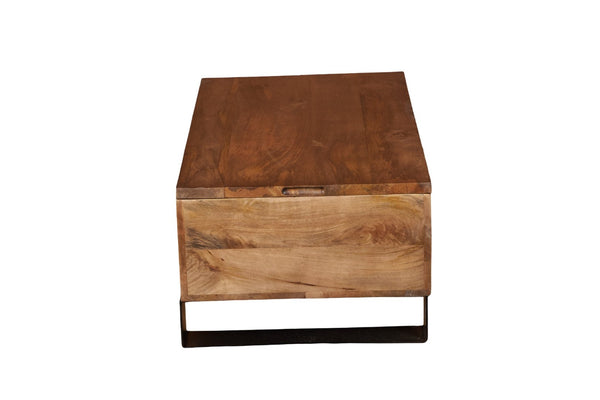 English Elm Solid Wood Handcrafted Lift Top Coffee Table with Hidden Storage for Living Rooms B024P430796