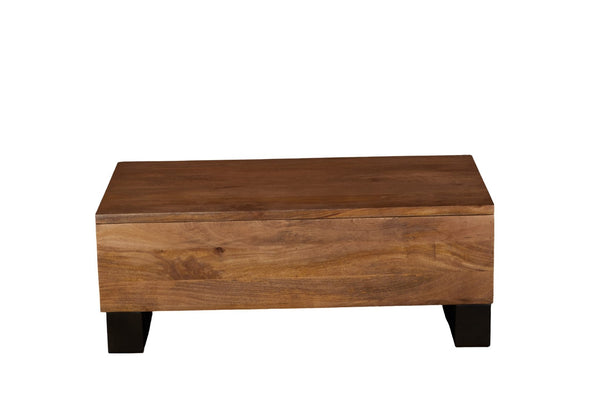 English Elm Solid Wood Handcrafted Lift Top Coffee Table with Hidden Storage for Living Rooms B024P430796