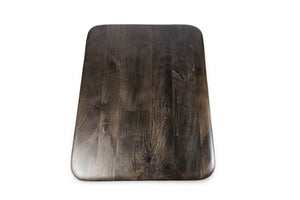 English Elm Rectangle Low Profile Coffee Table Dark Gray Wood Top Metal Legs Modern Living Room B024S00006