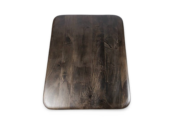 English Elm Rectangle Low Profile Coffee Table Dark Gray Wood Top Metal Legs Modern Living Room B024S00006