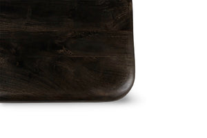 English Elm Rectangle Low Profile Coffee Table Dark Gray Wood Top Metal Legs Modern Living Room B024S00006