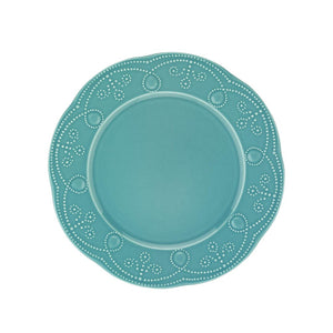 English Elm Fulya 12 Piece Porcelain Dinnerware Set Microwave Safe Contemporary Table Service Turquoise B029119647