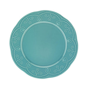 English Elm Fulya 12 Piece Porcelain Dinnerware Set Microwave Safe Contemporary Table Service Turquoise B029119647