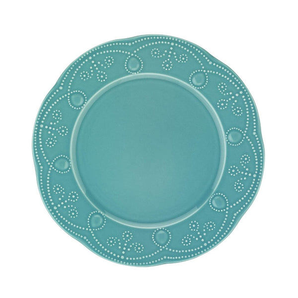 English Elm Fulya 12 Piece Porcelain Dinnerware Set Microwave Safe Contemporary Table Service Turquoise B029119647