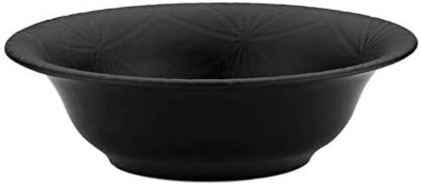 English Elm Fulya 12 Piece Porcelain Dinnerware Set Microwave Safe Contemporary Table Service Black B029119648