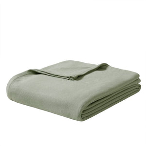 English Elm 1-Piece King Rayon Cotton Blanket Diamond Jacquard Weave Breathable Bamboo Blend Throw B035P437480