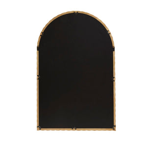 English Elm 24"x36"x0.98" Arched Rubberwood Braided Frame Wall Mirror Artisan Handcrafted Entryway Decor Natural B035P482921