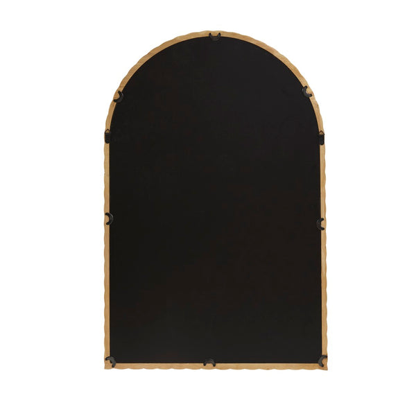 English Elm 24"x36"x0.98" Arched Rubberwood Braided Frame Wall Mirror Artisan Handcrafted Entryway Decor Natural B035P482921