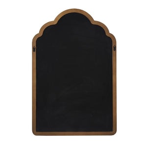 English Elm 1 Scalloped Pine Wood Wall Mirror Sculptural Frame for Entryway Bedroom or Living Room B035P529027