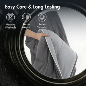 English Elm 1 King Cooling Comforter Jersey Knit Shell Bamboo Blend Fill Reversible Design Grey B035P529030