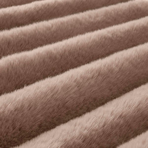 English Elm 3 Piece Faux Fur Ribbed Comforter Set Ultrasoft Velvet Reverse Cozy Bedroom Bedding B035P529037