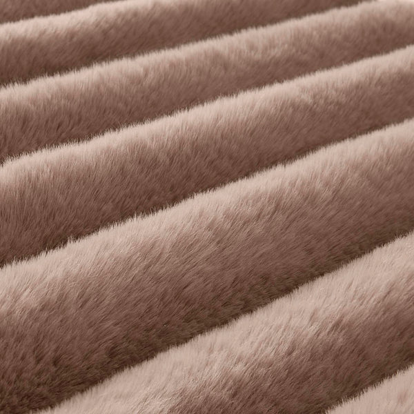 English Elm 3 Piece Faux Fur Ribbed Comforter Set Ultrasoft Velvet Reverse Cozy Bedroom Bedding B035P529037