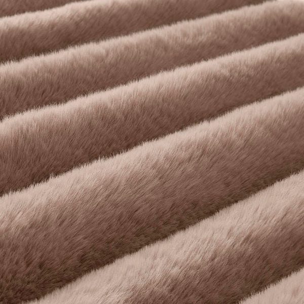 English Elm 3 Piece King Faux Fur Ribbed Comforter Set Plush Velvet Backed Hotel Luxe Bedding B035P529038
