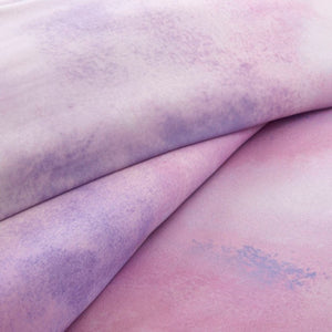 English Elm 4 Piece King Watercolor Tie Dye Microfiber Comforter Set with Faux Fur Throw Pillow Purple B035P529048