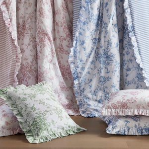 English Elm 5 Piece King Comforter Set Sage Floral Reversible Microfiber Shabby Chic Bedding B035P529061